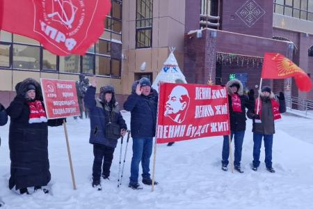 В Ямало-Ненецком автономном округе прошли митинги памяти В.И. Ленина.