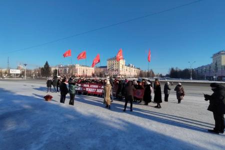 Алтайский край. Акция памяти В.И. Ленина прошла в Барнауле