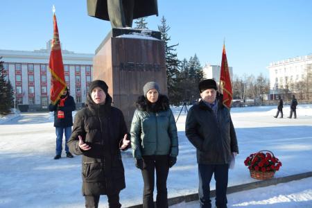 Алтайский край. Акция памяти В.И. Ленина прошла в Барнауле