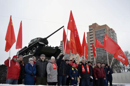 Воронежские коммунисты провели автопробег в честь 81-й годовщины освобождения города от немецко-фашистских захватчиков