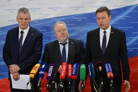 Пресс-подход фракции КПРФ в Госдуме