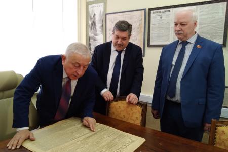Н.М. Харитонов встретился в Москве с руководством и трудовым коллективом института геотехники и инженерных изысканий в строительстве
