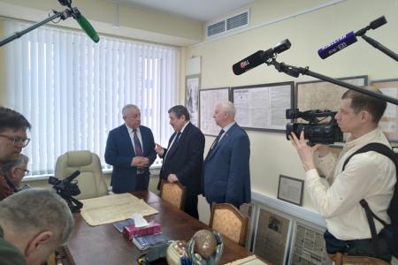 Н.М. Харитонов встретился в Москве с руководством и трудовым коллективом института геотехники и инженерных изысканий в строительстве