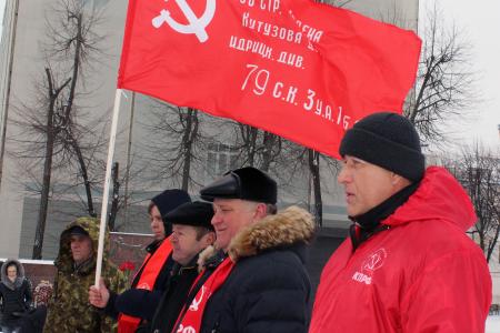 В Воронеже отметили 106-ю годовщину создания Красной Армии