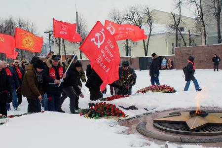 В Воронеже отметили 106-ю годовщину создания Красной Армии