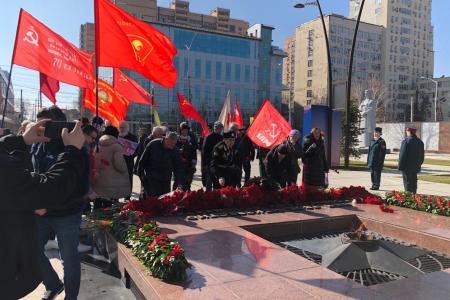Краснодарский край. Коммунисты и сторонники КПРФ отметили 106-й День рождения Красной Армии