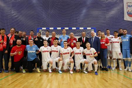 «КПРФ! Спорт! Победа!». Н.М. Харитонов и Г.А. Зюганов посетили тренировку и матч с участием команды КПРФ по мини-футболу