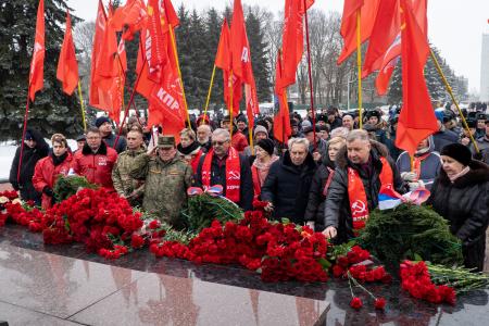 Празднование 106-й годовщины Красной Армии и Военно-Морского Флота в Курске
