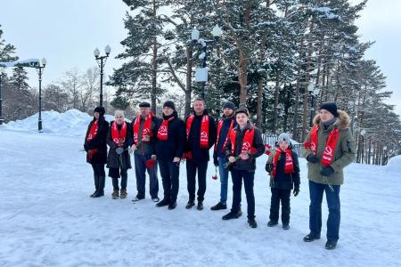 День Советской Армии и Военно-Морского Флота на Сахалине