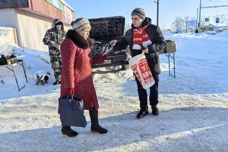 Доверенные лица Николая Харитонова провели агитационные мероприятия в Приволжском районе Ивановской области