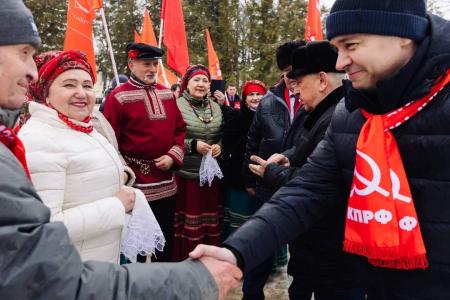 Начался визит кандидата в Президенты России от КПРФ Николая Харитонова в Калугу