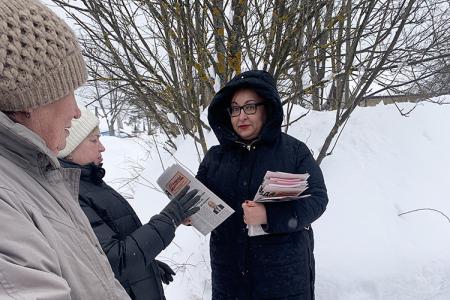 Рабочий выезд доверенных лиц Николая Харитонова в город Тейково Ивановской области