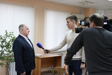Волгоград. Работу регионального избирательного штаба кандидата в Президенты РФ Николая Харитонова осветили в репортаже телеканала «Россия 24»