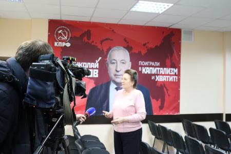 В Сталинградском обкоме КПРФ прошло очередное заседание избирательного штаба кандидата в Президенты РФ Николая Харитонова