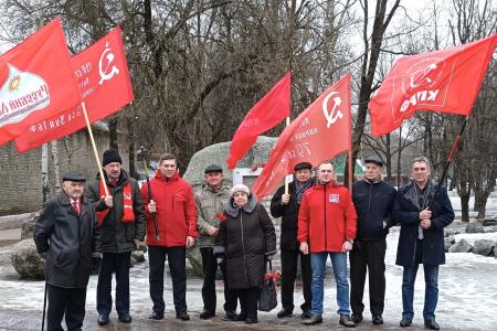 Олег Лебедев принял участие в мероприятиях, посвящённых Дню защитника Отечества, в Псковской области - на родине Знамени Победы