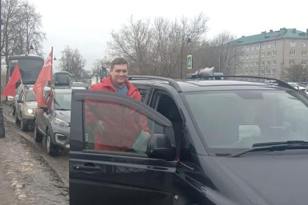 Олег Лебедев принял участие в мероприятиях, посвящённых Дню защитника Отечества, в Псковской области - на родине Знамени Победы