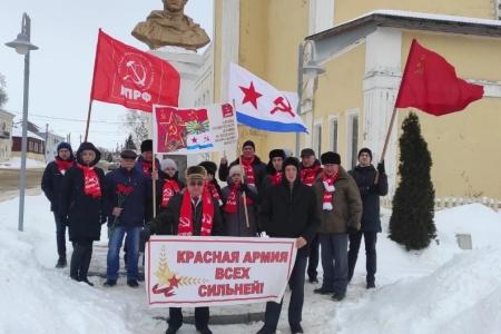 Рязанские коммунисты отметили 106-ю годовщину со Дня рождения Рабоче-Крестьянской Красной Армии