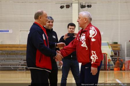 «КПРФ! Спорт! Победа!». Н.М. Харитонов и Г.А. Зюганов посетили тренировку и матч с участием команды КПРФ по мини-футболу