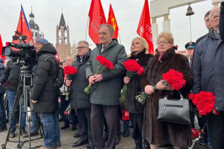 Начался визит кандидата в Президенты РФ от КПРФ Николая Харитонова в подмосковное Щёлково
