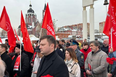 Начался визит кандидата в Президенты РФ от КПРФ Николая Харитонова в подмосковное Щёлково