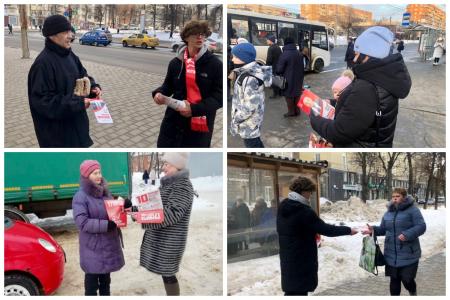 В Тульской области коммунисты наращивают агитационные рейды за кандидата в президенты от КПРФ Н.М. Харитонова