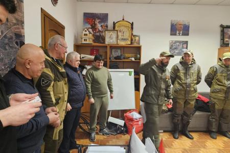 Делегация во главе с К.К. Тайсаевым работает в Донецкой Народной Республике