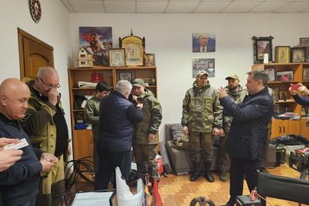 Делегация во главе с К.К. Тайсаевым работает в Донецкой Народной Республике