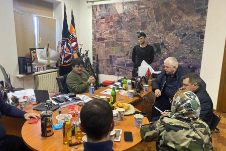 Делегация во главе с К.К. Тайсаевым работает в Донецкой Народной Республике