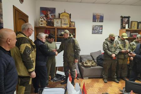 Делегация во главе с К.К. Тайсаевым работает в Донецкой Народной Республике