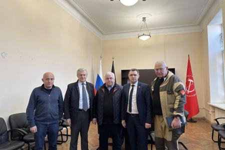 Делегация во главе с К.К. Тайсаевым работает в Донецкой Народной Республике