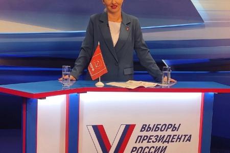 Комсомольцы активно представляют кандидата в президенты от КПРФ Николая Харитонова на дебатах