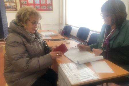 Ольга Алимова проголосовала на выборах Президента Российской Федерации