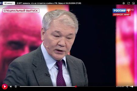 Леонид Калашников в программе «60 минут» на телеканале Россия1