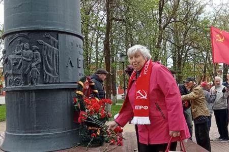 Калуга. Митинг в День рождения Ленина