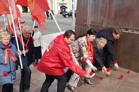 Торжественные мероприятия, посвященные 154-й годовщине со Дня рождения В.И. Ленина, прошли в Рязани