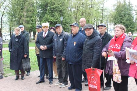 Калуга. Митинг в День рождения Ленина