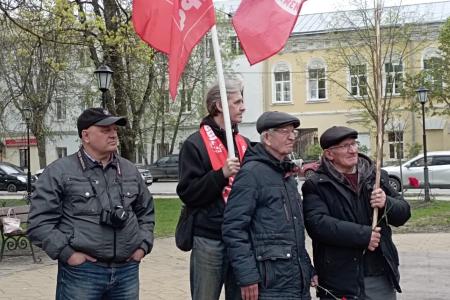 Калуга. Митинг в День рождения Ленина