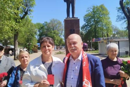 Краснодарский край. Активисты КПРФ и сторонники партии отметили 154-ю годовщину со дня рождения В.И. Ленина