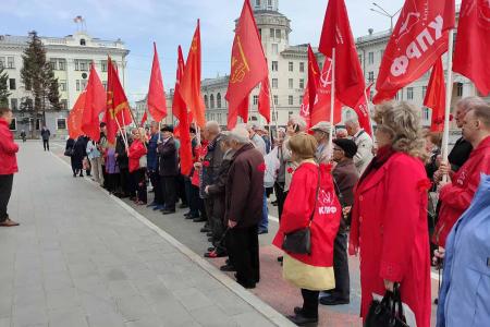 Митинг в честь дня рождения В.И. Ленина прошёл в Чебоксарах