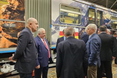 К.К. Тайсаев и Р.И. Кочиев посетили торжественную церемонию запуска тематического поезда, посвященного РСО-Алания