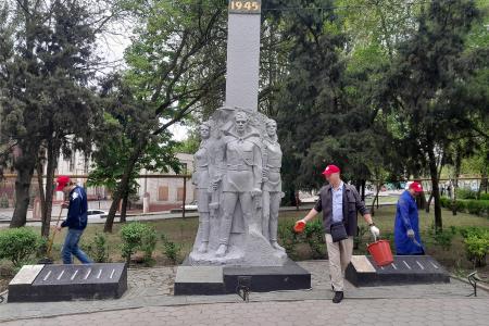 Запорожская область. Ленинский субботник в Мелитополе