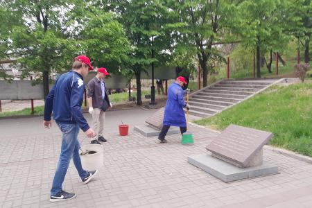 Запорожская область. Ленинский субботник в Мелитополе