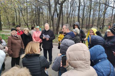Сергей Обухов, жители Сокольников и члены Общественного совета парка «Сокольники» обеспокоены сомнительными планами реконструкции парка