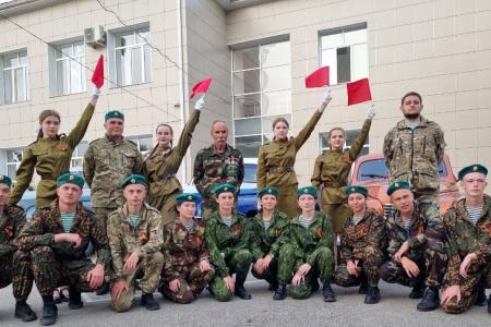 Акция «Знамя Победы» и автопробег продолжаются на Ставрополье