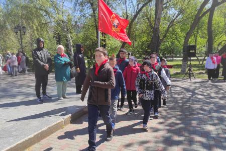 В центре Тюмени прошёл смотр строя и песни, посвящённый Дню пионерии
