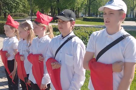 В Великом Новгороде состоялась торжественная пионерская линейка