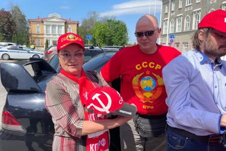 Саратовские коммунисты автопробегом отметили Первомай