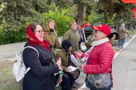 Саратовские коммунисты и комсомольцы отметили День Победы