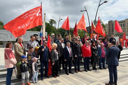Краснодарский край. Активисты КПРФ и сторонники партии отметили 79-й День Победы