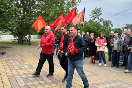 В Краснодарском крае активисты КПРФ и сторонники партии отметили красный Первомай